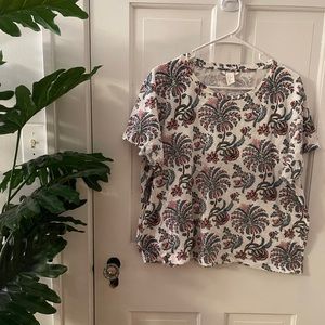 Floral Print Women's Top